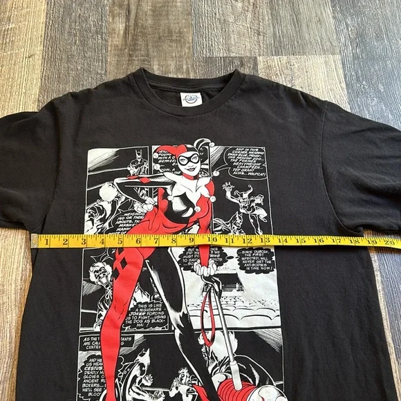 Retro Harley Quinn Batman Joker DC Comics Black T Shirt Men’s Size Medium - Picture 4 of 7